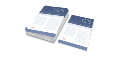 Yesprint Flyer Produktbild ist Transparent